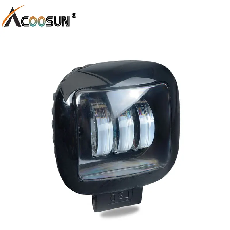 AcooSun светодиодный рабочий светильник для мотоцикла квадратный DC 12V 24V 30W