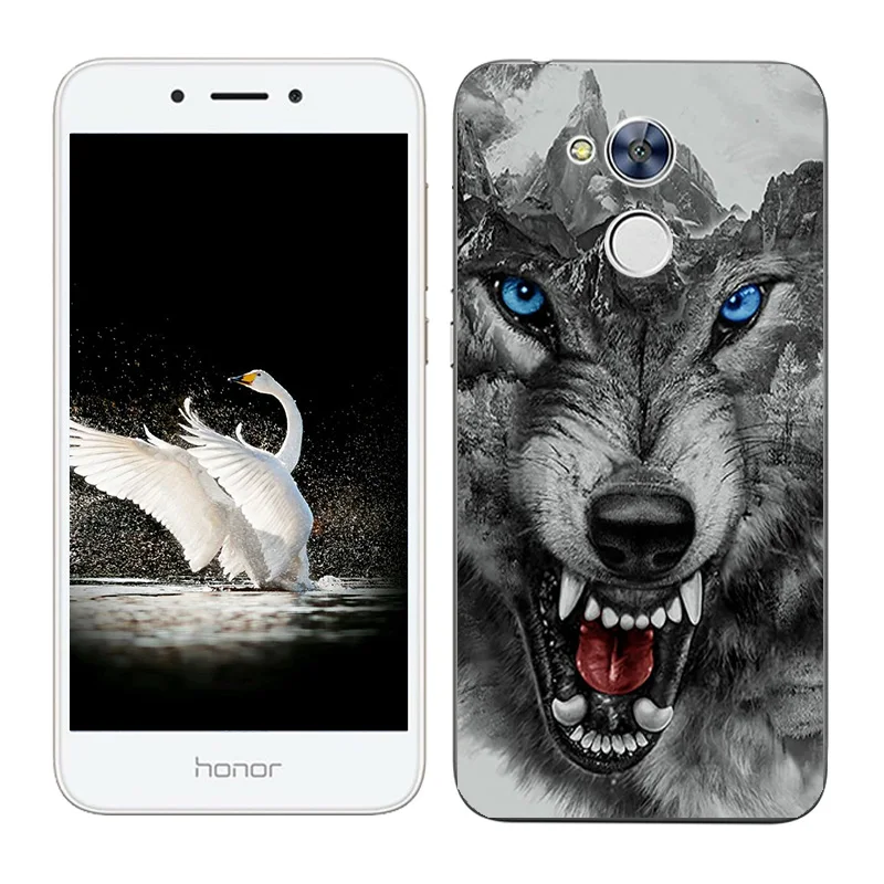 07 Мягкий силиконовый чехол для huawei Honor 8X 7C 7A Pro 6A 7X 6X 5C 9, защитный чехол для huawei Y6 4C Pro JSN-AL00 С Рисунком Тигра - Цвет: 07