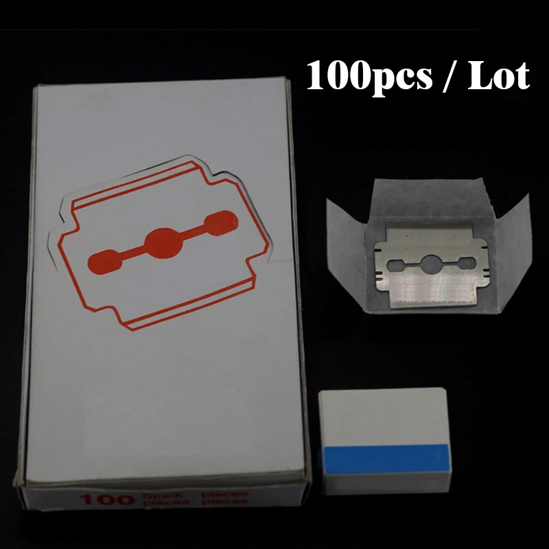 100 шт./кор. Нержавеющая сталь лезвия для ног жесткий щётка от шерсти ручной