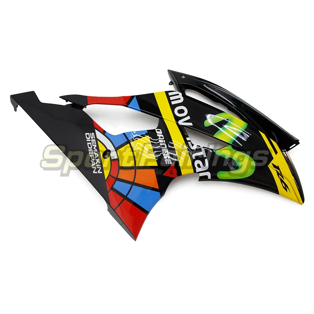 Черно-желтые наборы для корпуса Yamaha YZF 600 R6 2008-2015 YZF-R6 ABS мотоцикл обтекатель