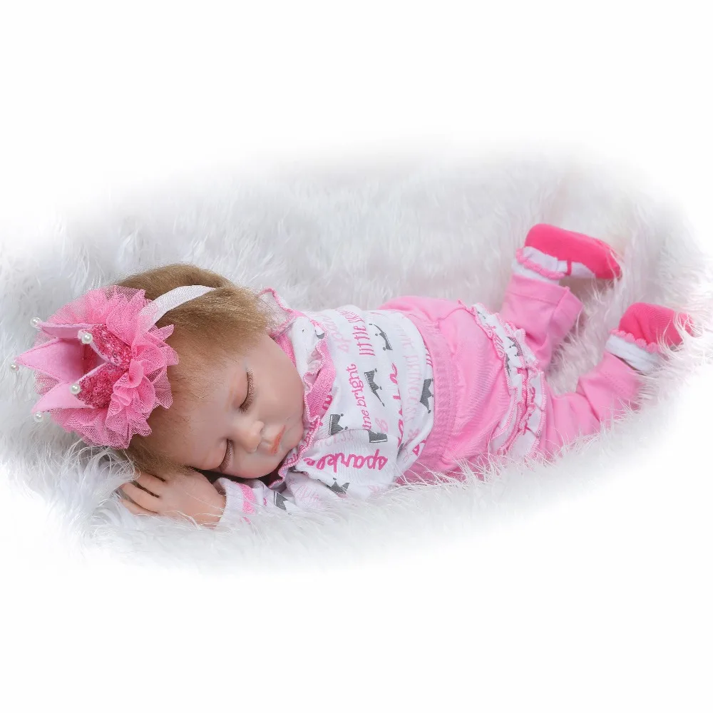 Кукла Reborn 55 см Реалистичная силиконовая для маленьких мальчиков|silicone baby boy dolls|reborn