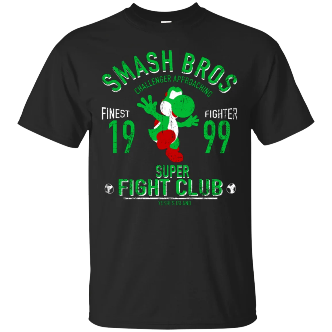 Новая мужская футболка с фикингпринтами хлопковая Футболка YOSHI ISLAND FIGHTER круглым