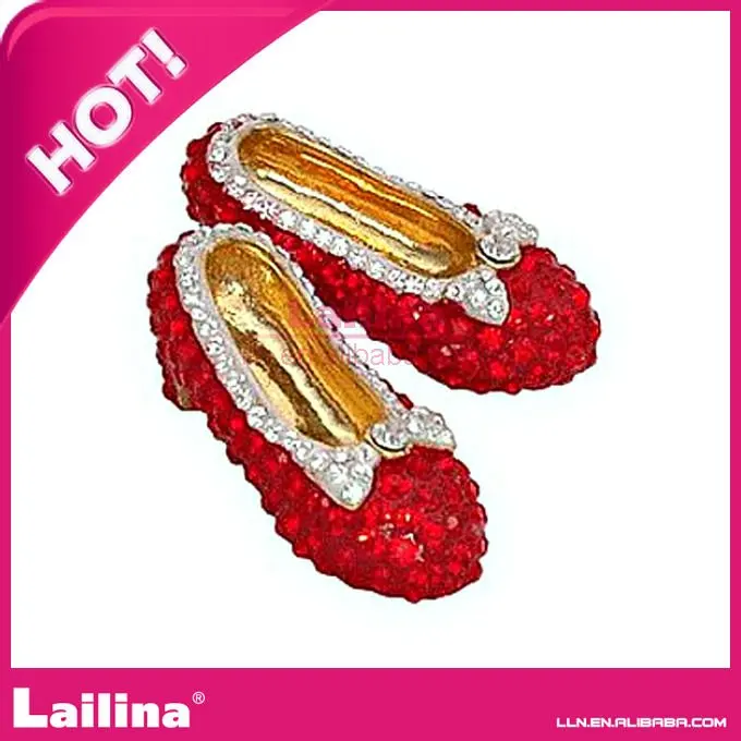 Милая Красная маленькая Брошь Стразы для обуви | Украшения и аксессуары