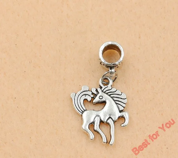 5 шт. античный серебряный тональный браслет с животными лошадь Бабочка овечка