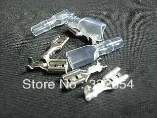 

200pcs 6.3mm Crimp Terminal Female Spade Connector + Case
