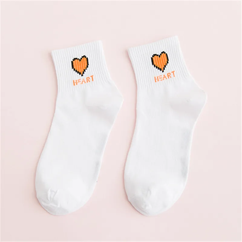 [WPLOIKJD]Harajuku в Корейском стиле с милым сердечком/любовь 5 цветов Творческие носки