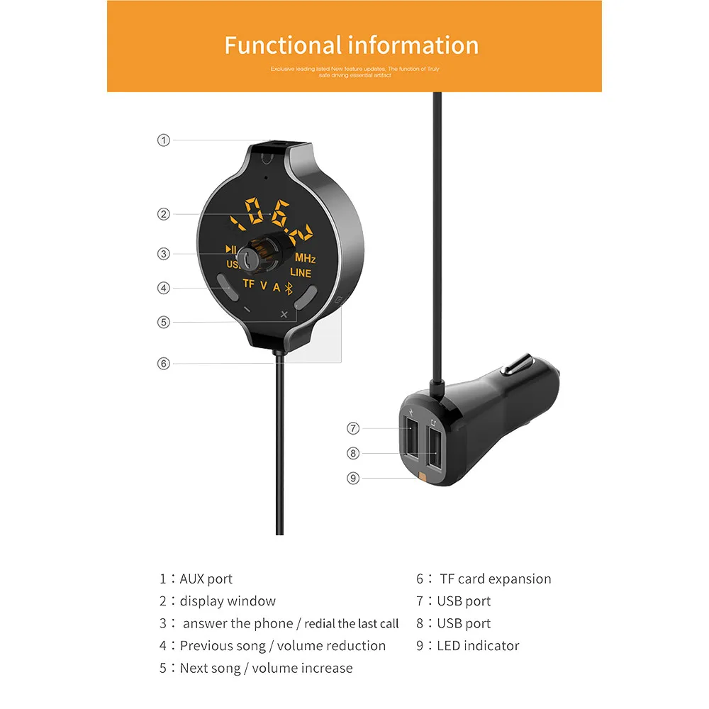 FM трансмиттер Q8S Bluetooth автомобильное зарядное устройство автомобильный mp3 плеер с