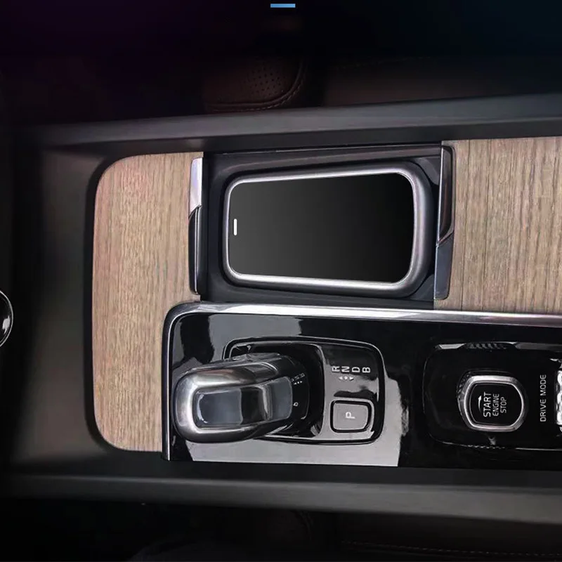 Для volvo xc90 S60 XC60 S90 C60 V60 для iPhone 8 x Samsung Note 9 S9 интерьер автомобиля QI Беспроводное