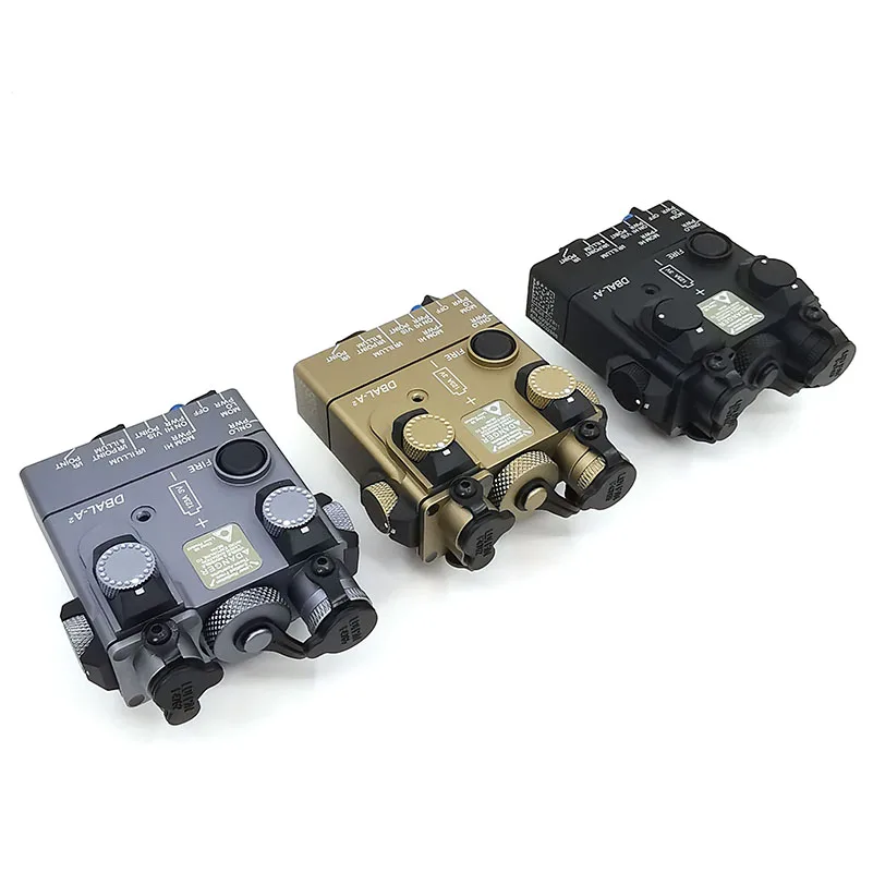 AN/PEQ-15A DBAL-A2 светодиодный Белый оружие светильник+ красный лазер линзы с радиоуправлением к тактический охотничье ружье страйкбол Батарея коробка