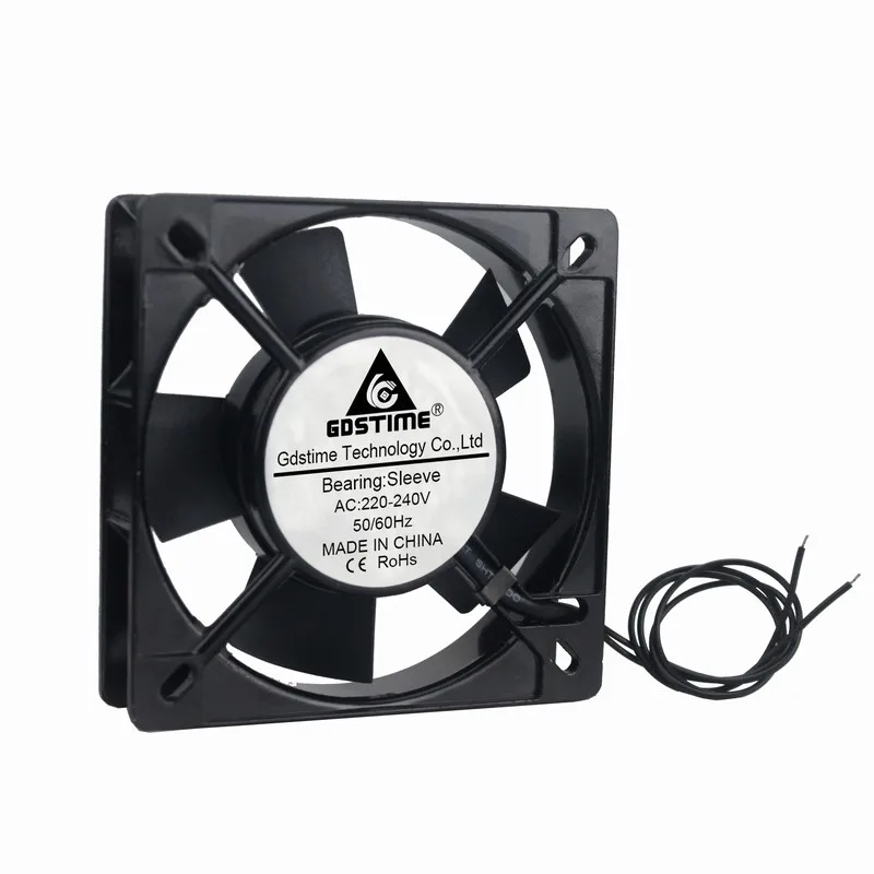 1 шт. Gdstime 11025s AC 220 В 240 110x110x25 мм 2 провода охлаждающий вентилятор 110 x 25 рукав осевой