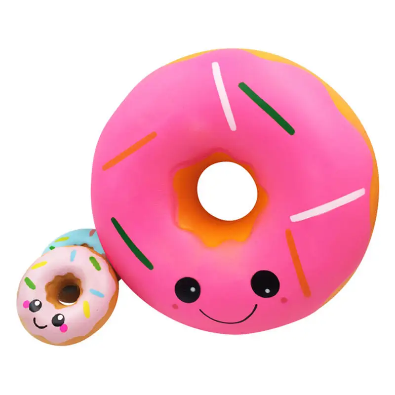 Smile Doughnut большой Сжимаемый огромные сжимаемые медленно растущие игрушки мягкая