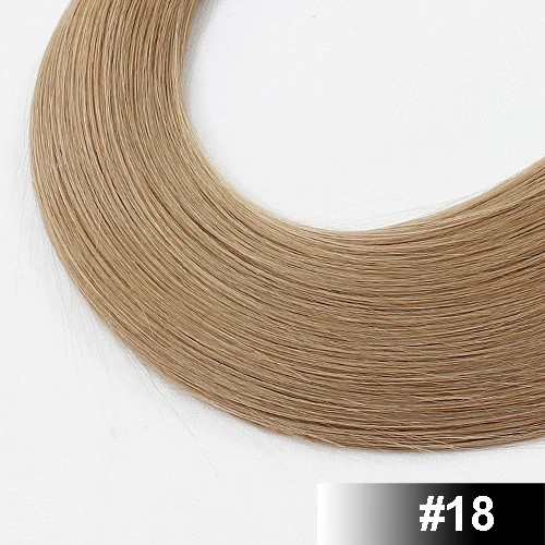 #18 FOREVER HAIR 100 г/шт. 20 дюймов Натуральные Человеческие вплетаемые волосы Remy, Натуральные Прямые Волосы для наращивания, пучок уток, платиновый блонд, пряди - Цвет: #18