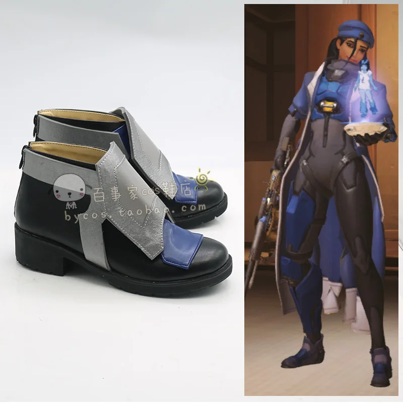 [Настроить] Игра OW figure Ana Amari; обувь для костюмированной вечеринки; короткие ботинки; ролевые игры на Хэллоуин; Новинка года;