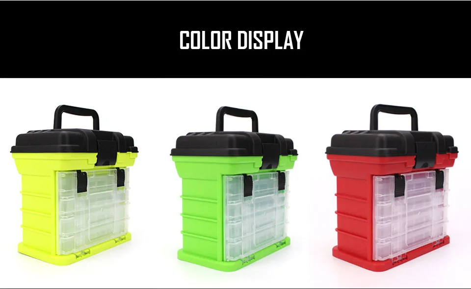 WALK FISH High Quality Portable Outdoor Plastic 5-layer Large Fishing Gear Storage Box Large Capacity Box Carp Fishing Tools
