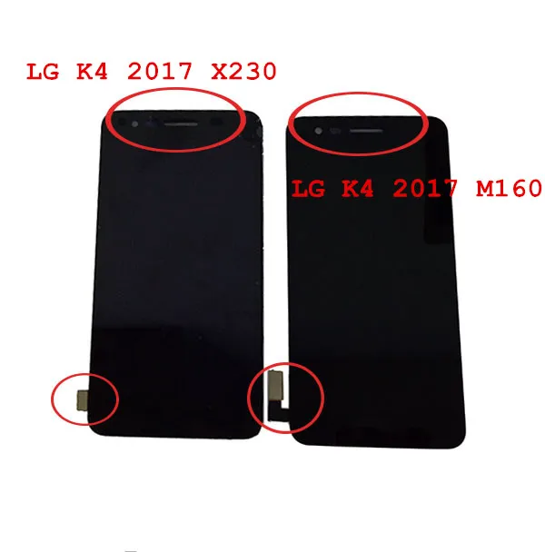 5 0 &quotдля LG K4 2017 M160 X230 ЖК-дисплей + кодирующий преобразователь сенсорного экрана в