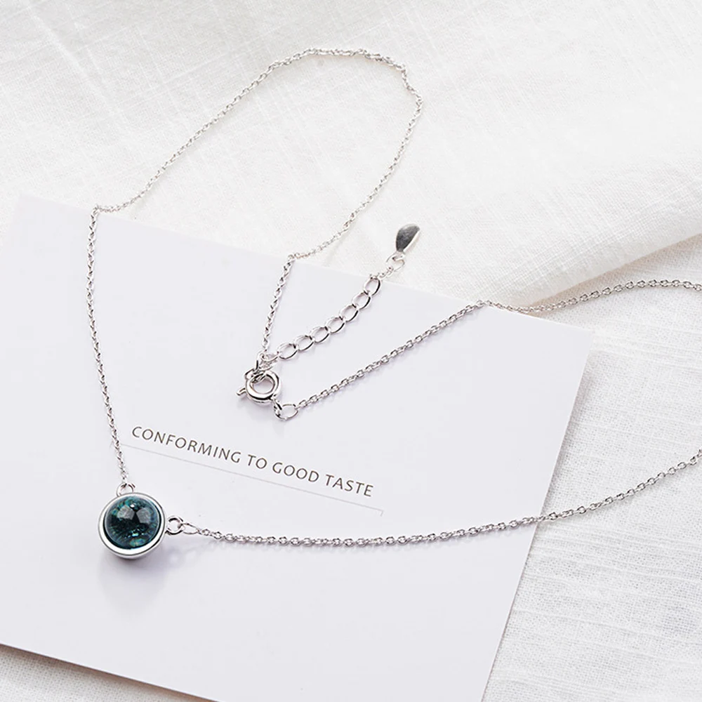 Женское Ожерелье цепочка Utimtree голубое ювелирное изделие высокого качества яркое