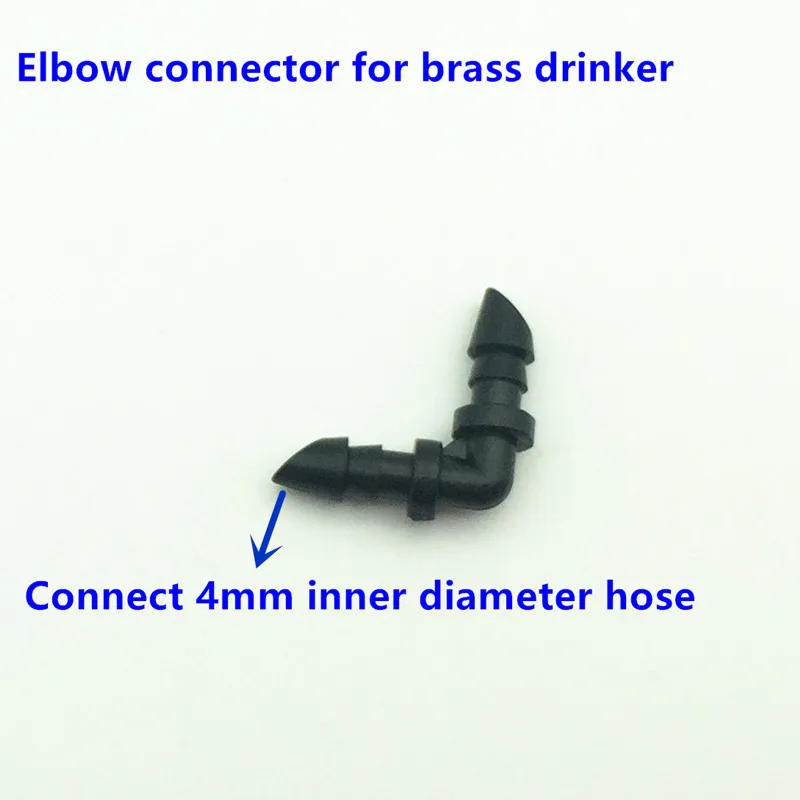 Elbow 50pcs S214 Шиншилла Dinker хомяк грызун крыса соска латунный материал Avid рептилия поставки латунный ниппель поилка для мыши 50 шт./лот - Цвет: Elbow 50pcs