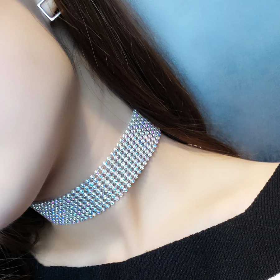 Женское Ожерелье-чокер с кристаллами | Украшения и аксессуары