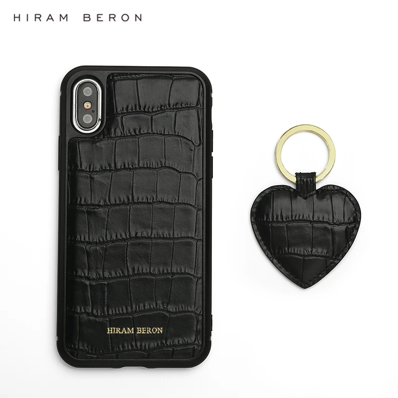 Хирам берон персонализированный черный держатель для ключей и чехол телефона