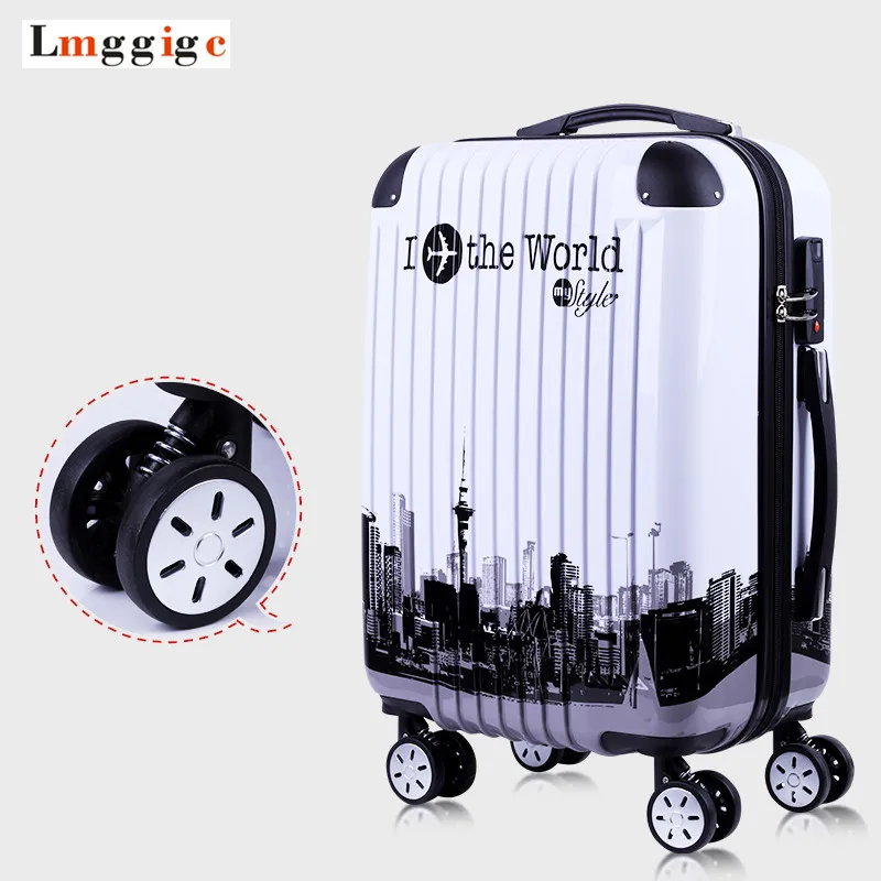 Дорожная сумка для чемоданов на колесиках переноски мужская ABS женщин|Чемодан