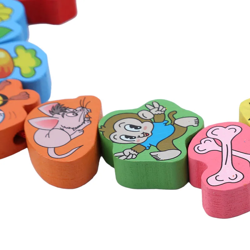 

Детская деревянная игрушка из бисера, для раннего развития
