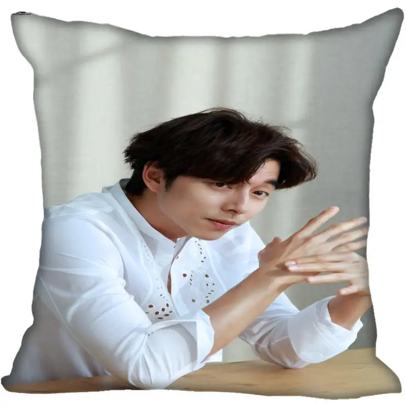 14 Новая Заказная наволочка Gong Yoo с принтом квадратная шелковая наволочка домашняя декоративная атласные Наволочки на молнии(с одной стороны - Цвет: 14