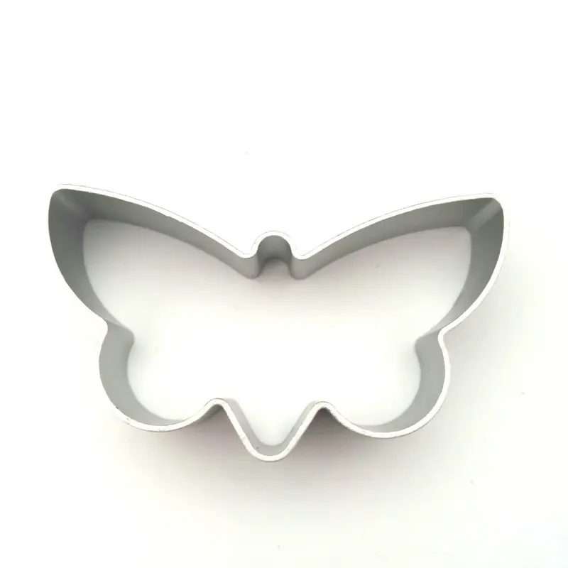5pcs Butterfly Cat Gingerbread Man Christmas Tress Metal Cookie Cutters Aluminium Alloy Biscuit Mold Cake Decorating Tools | Дом и сад