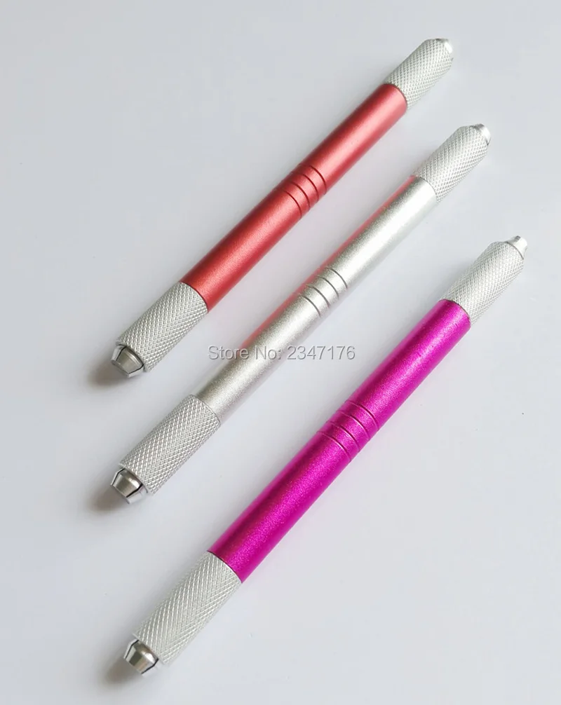 Ручка с двойной головкой ручка для 3D микроблейдинга татуировки бровей подходит