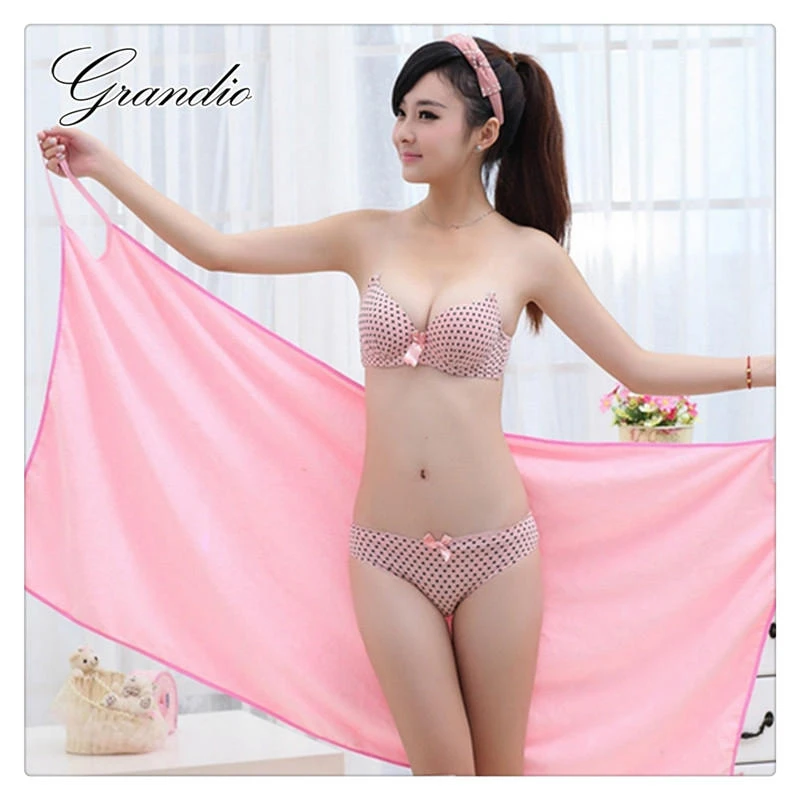 Банный халат женский из микрофибры Быстросохнущий абсорбирующий банный с вишней