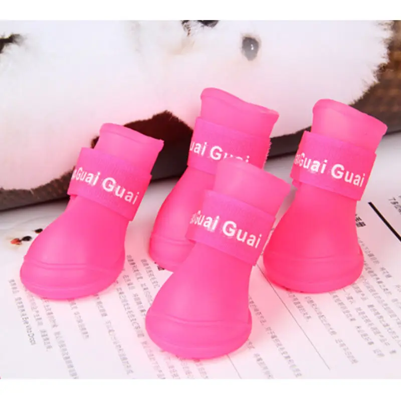 4 шт./лот Обувь для собак новые милые водонепроницаемые ботинки и кошек