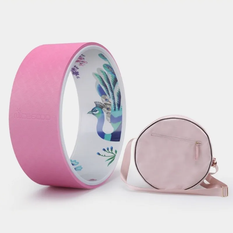 Пилатес круг TPE Йога колесо с сумкой для йоги противоскользящая задняя изгиб