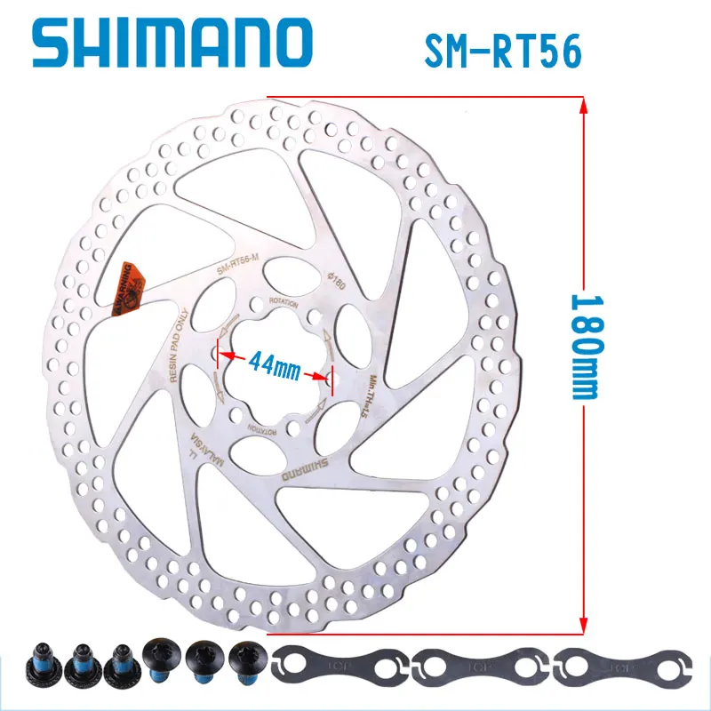 1 шт. Shimano Alivio Deore SM RT56 велосипед MTB 6 болт дисковый тормоз ротора 160 мм 180 Аксессуары