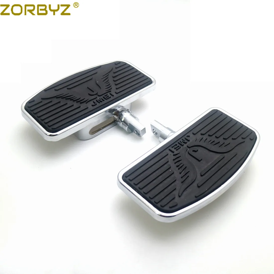 ZORBYZ пара черных регулируемых передних и задних пассажирских напольных подножек