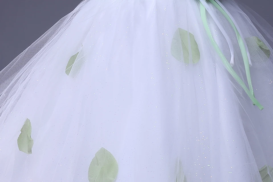 Cutestyles Green Flower Girl Dresses Princess Party For kids Wear GD40215-1G | Детская одежда и обувь