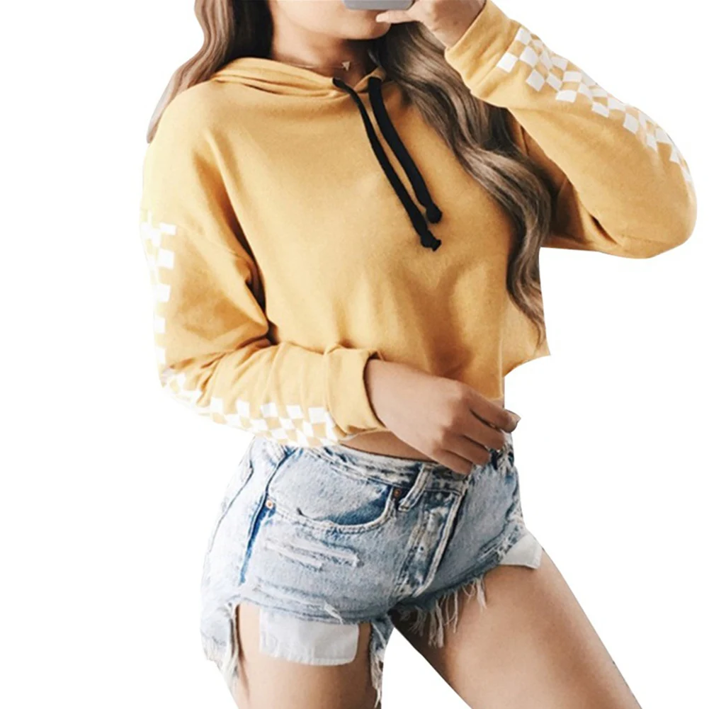 Для женщин пуловер с принтом длинным рукавом Спортивные широкие бретели