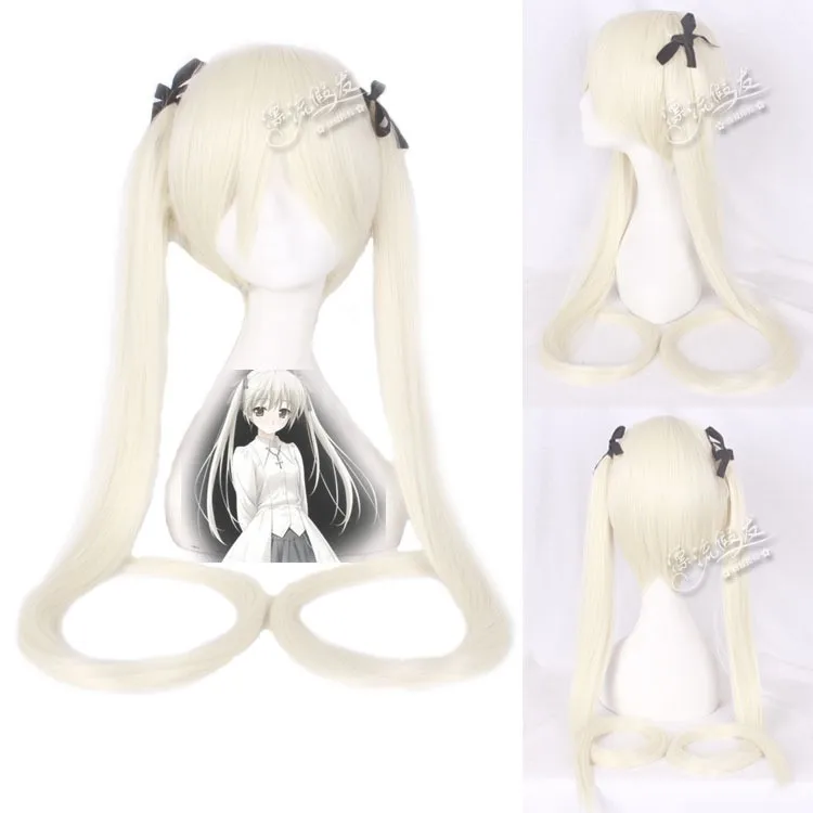 C Vocaloid Hatsune парик Мику хвосты Черный Рок Шутер Senbon Zakura косплей парик длинные волосы синий зеленый черный розовый серебряный парик - Цвет: C