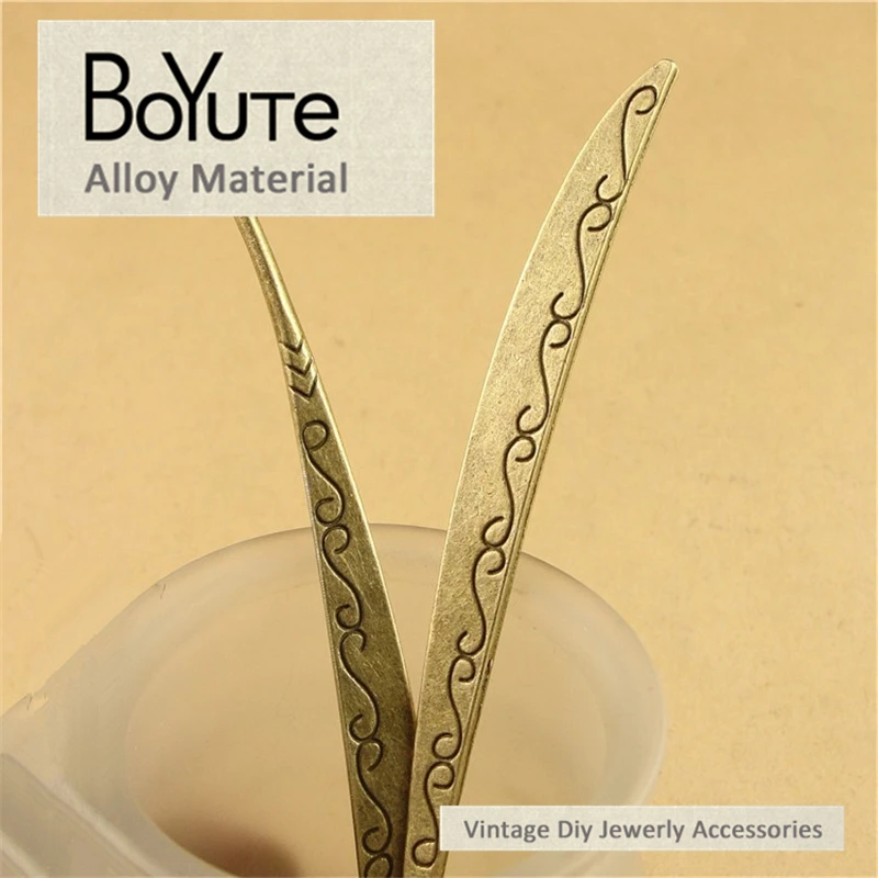 BoYuTe (20 шт./лот) 19*122 мм винтажный стиль Античная бронзовая Посеребренная Закладка