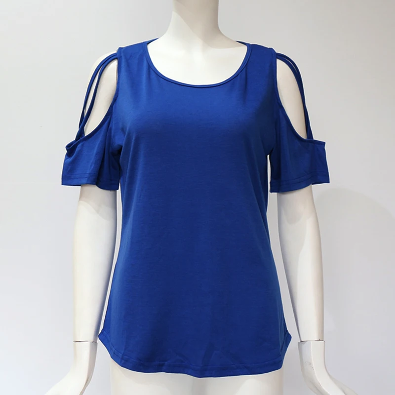 

2019 T-Shirt Women Casual Short Sleeve Loose Tops Tee Shirt Hollow Out O-Neck Solid 3 Women Top Female Cotton Tshirt Blusas