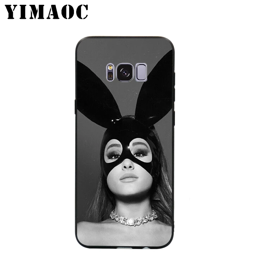 YIMAOC Ariana Grande singer Soft Silicone Case for Samsung Galaxy A3 A5 A6 Plus 2017 2016 S6 S7 Edge S8 S9 &amp Note 8 9 |