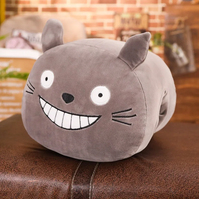 Totoro Милая мультяшная теплая мягкая плюшевая набивная Подушка, животные, хомяк, утка, эльф, Тоторо, Хаски, медведь, свинья, лиса, игрушка, подарок для девочки - Цвет: Totoro