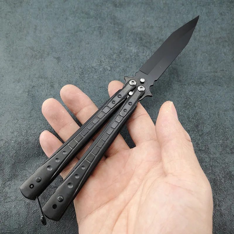 Бабочка в нож трансформации Karambit нож практика складной нож бабочка тренажер игра нож тупое лезвие без края инструмент