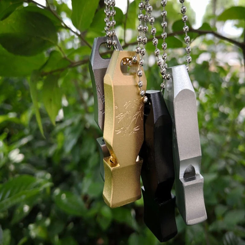 150 дБ кемпинг и туризм брелок свисток высокий децибел нержавеющая сталь открытый