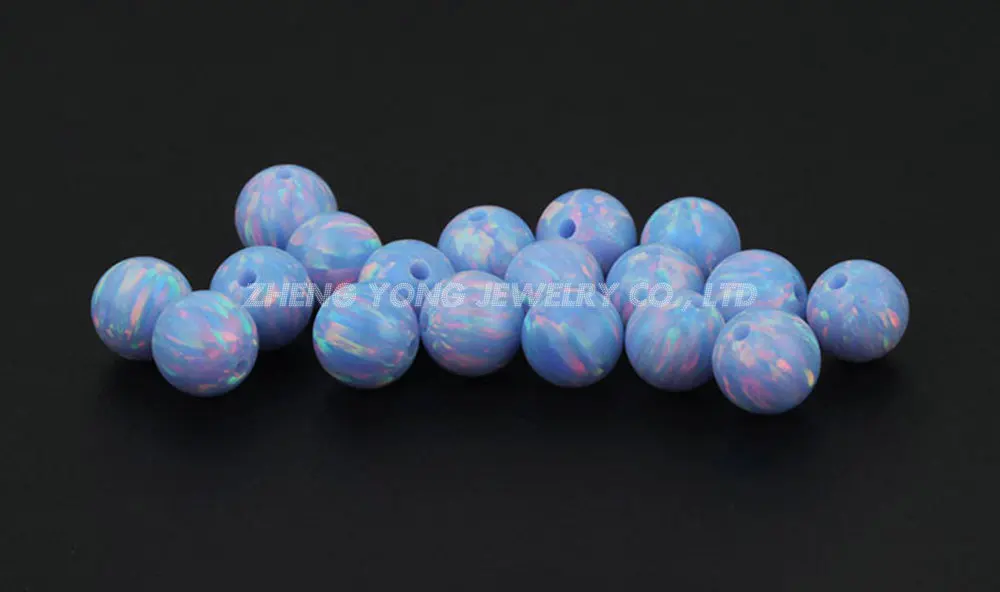2mm to 12mm OP26 Round Bead Opal Stone for DIY opal Jewelry Color Play Synthetic Opal Stone