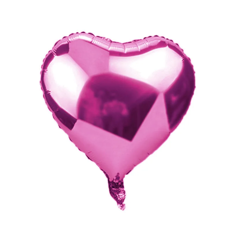 rose red heart 5 шт. 18 дюймов звезда розового золота сердце шары Свадебный декор красные розовые шары надувные шары воздушный шар из фольги вечерние украшения на день рождения - Цвет: rose red heart