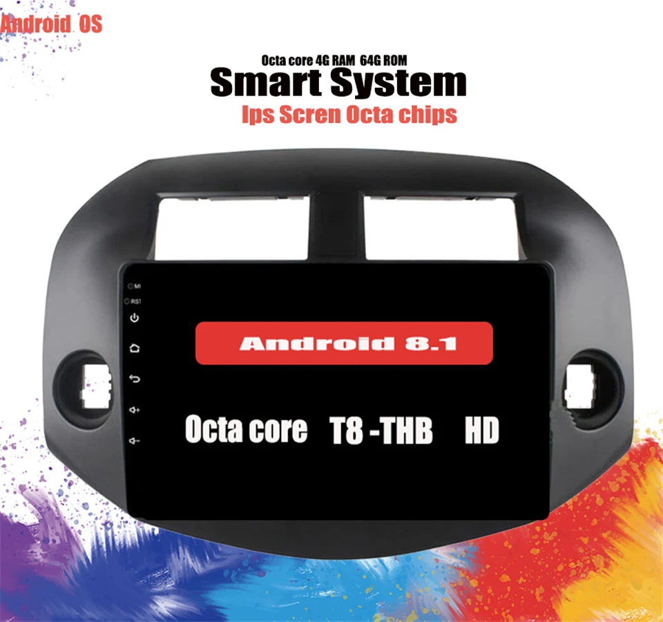 Автомобильный dvd плеер Android 10 0 для Toyota RAV4 Rav 4 2007 2008 2009 2010 11 2 din 1280*720 gps навигация wifi