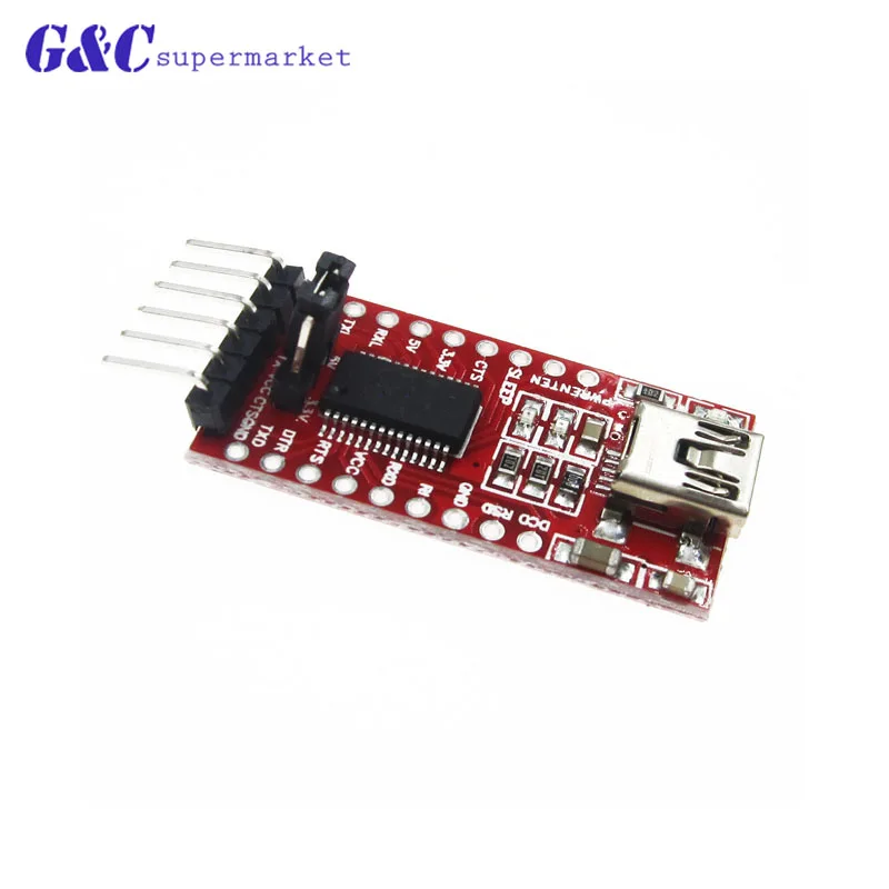 FT232RL FTDI USB 3 V 5 к TTL Серийный адаптер модуль для Arduino FT232 мини-порт | Электронные
