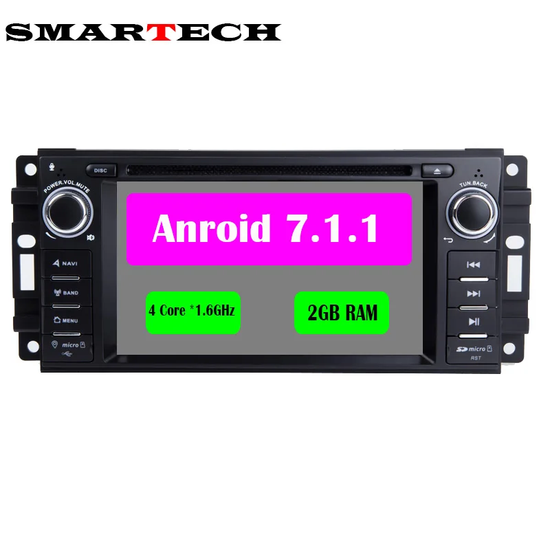 SMARTECH Android 7.1.1 dvd плеер для автомобиля JEEP Concorde Dakota Durango Interpid аудио стерео