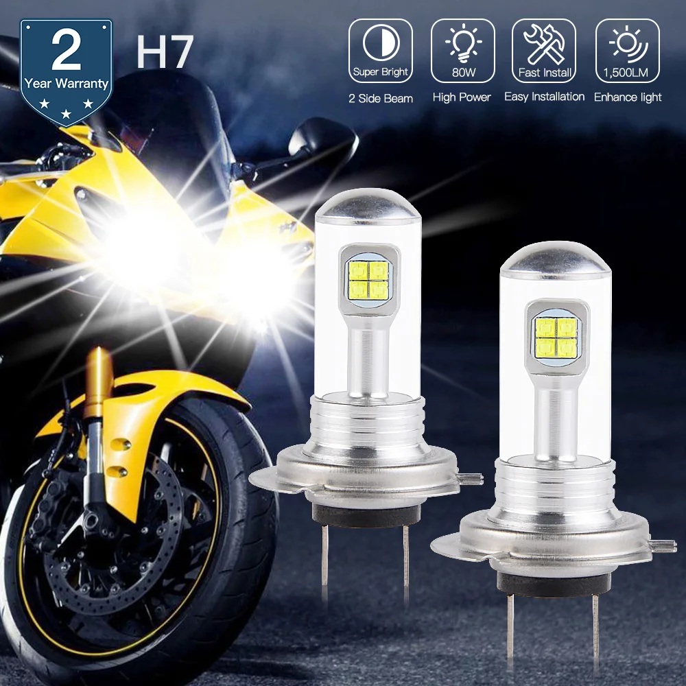 Налобный светильник светодиодный NICECNC 80 Вт H7 Для BMW C650GT F700GS F800GS F800GT F800R R1200GS/R/RT/RS