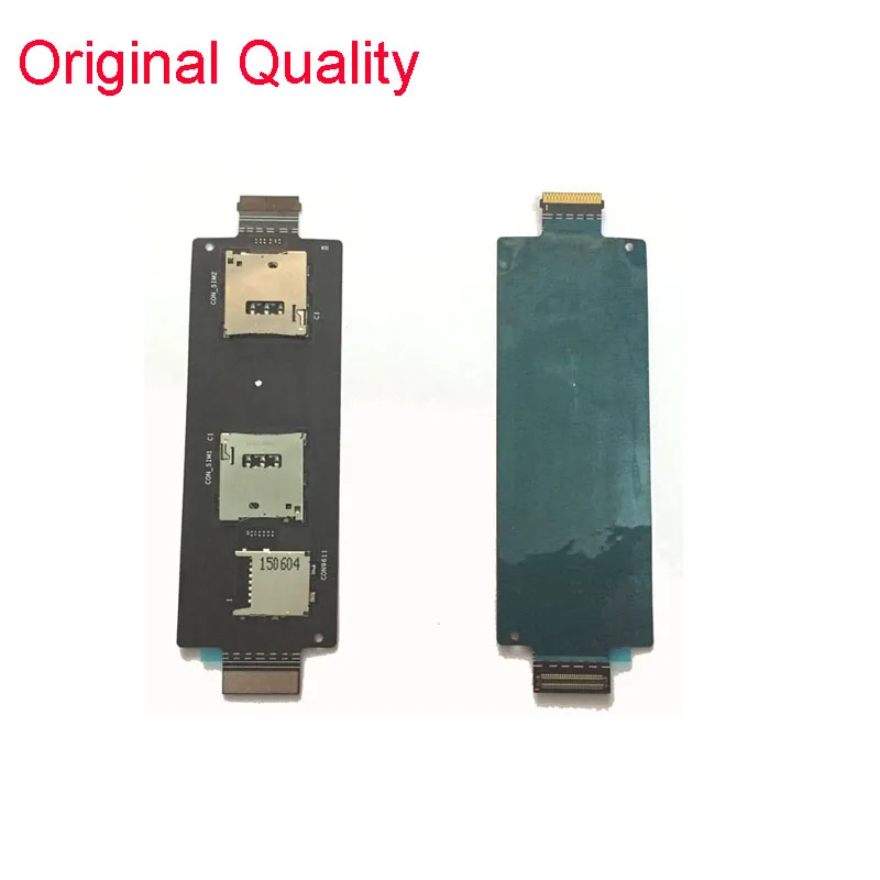 Original Quality Совместимость с ASUS ZenFone 2 5,5 дюймов ZE551ML ZE550ML держатель для чтения sim-карт со слотом для замены гибкого кабеля - Цвет: Original Quality