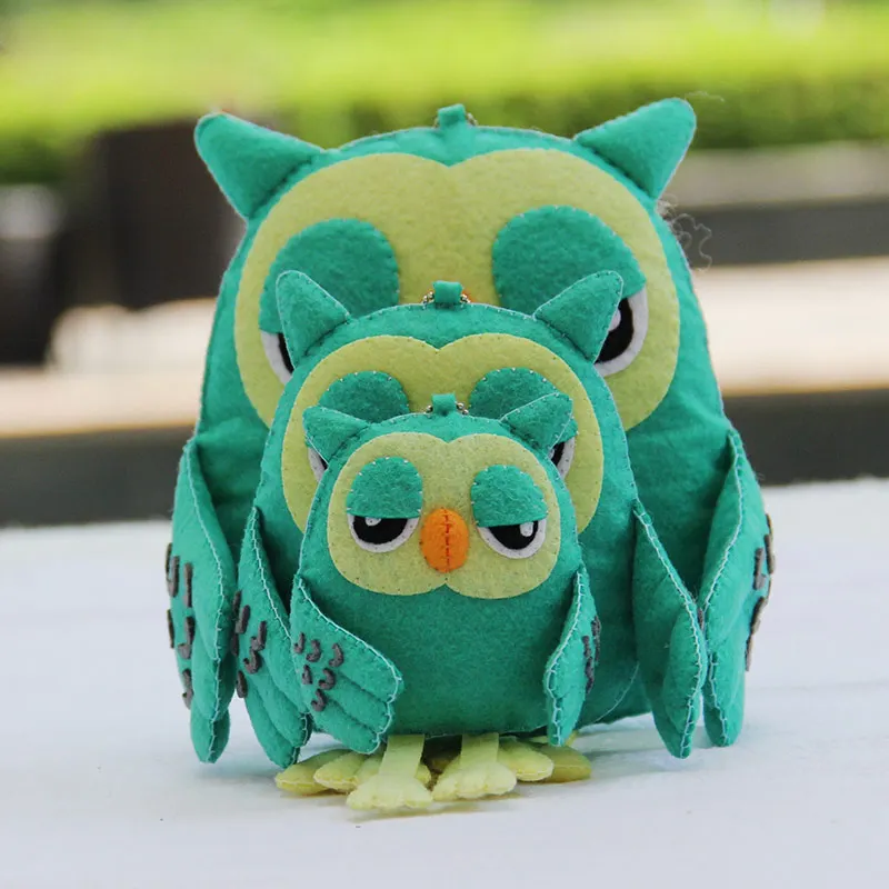 Милая Сова Семья фетр Сделай Сам Набор для рукоделия кукла Ручная работа швейная